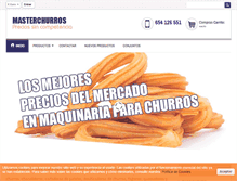 Tablet Screenshot of masterchurros.com